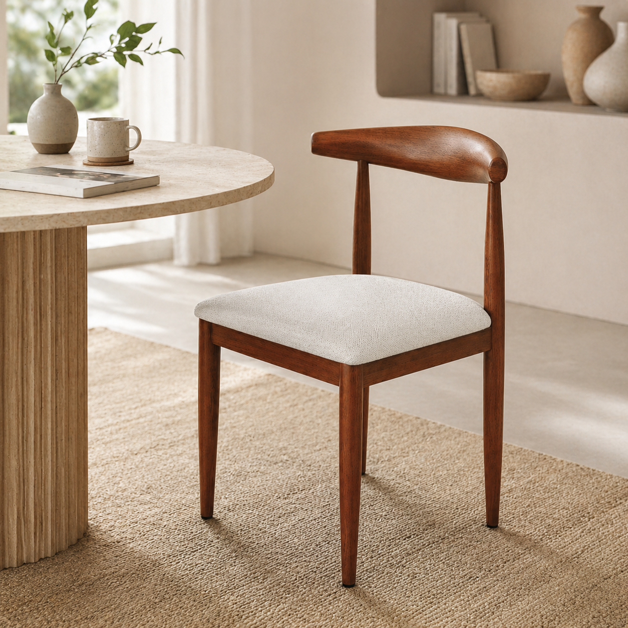 Silla de comedor Turner de estilo moderno de mediados de siglo