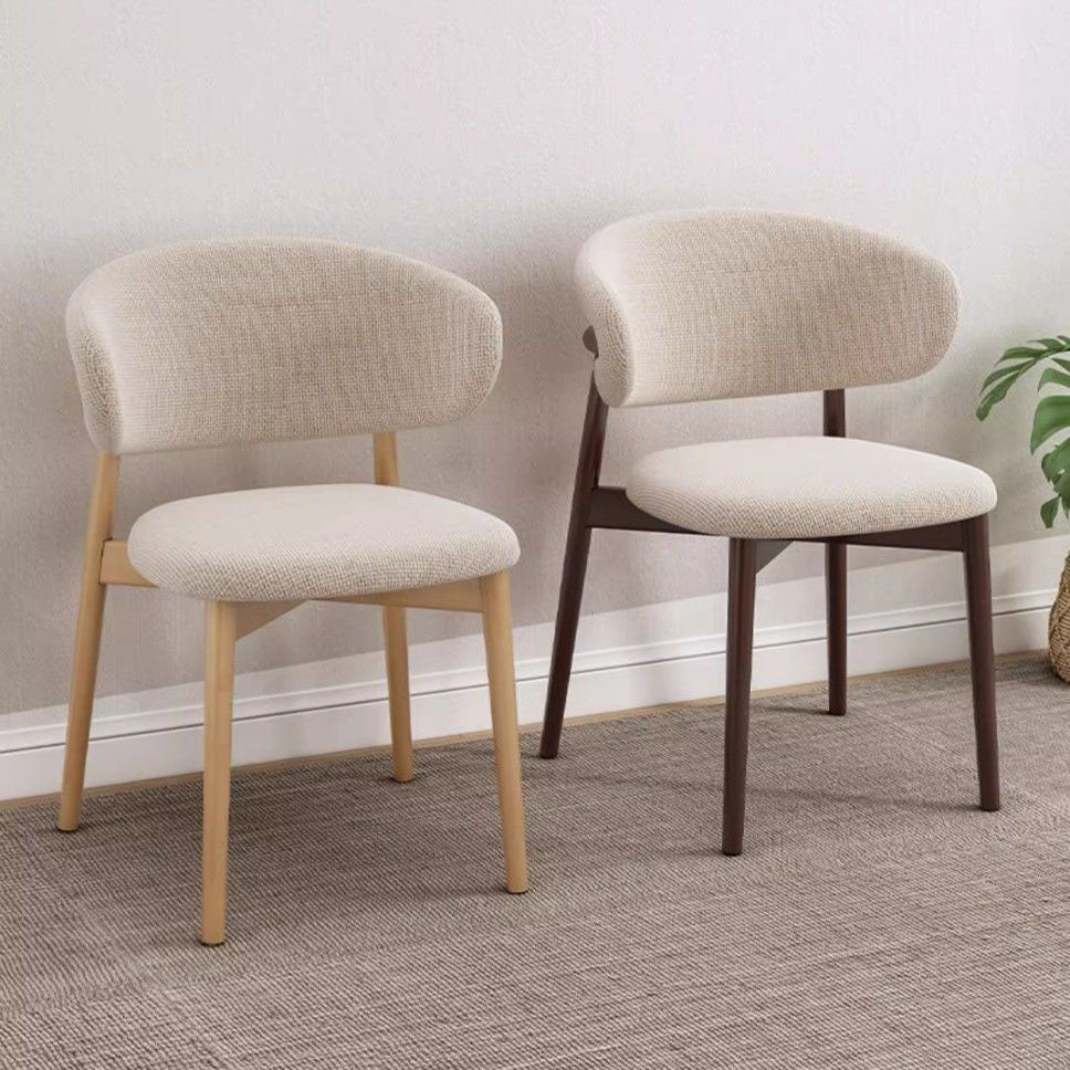 Silla de Comedor Celine | Asiento y Respaldo Redondeados | Tela Texturizada | Estructura de Acero