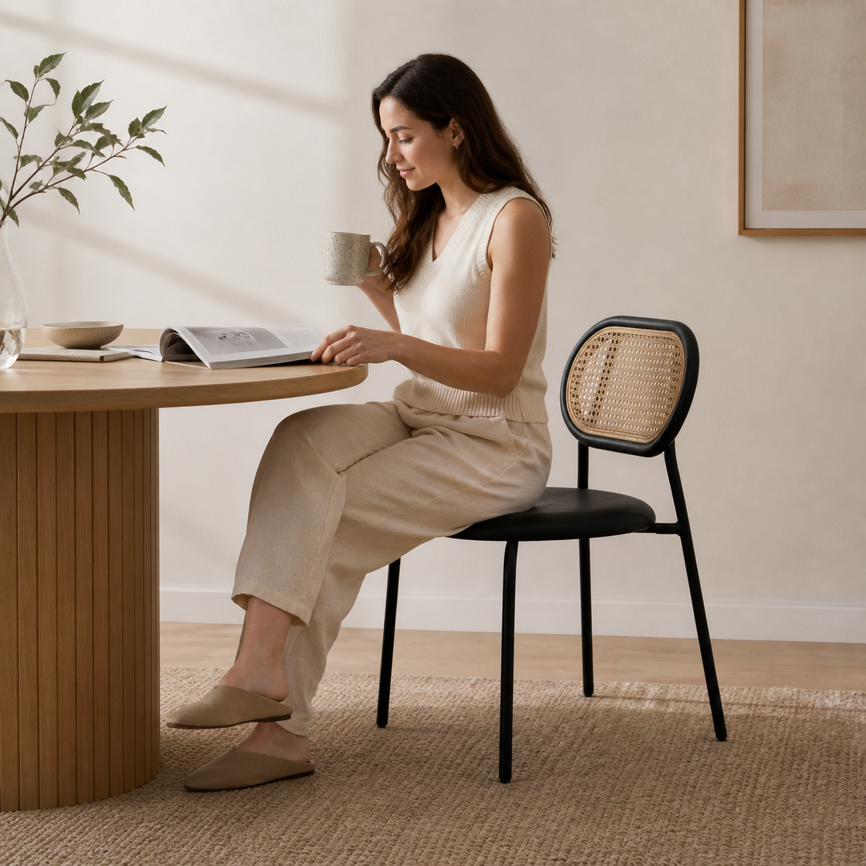 Silla Lalo con asiento acolchado
