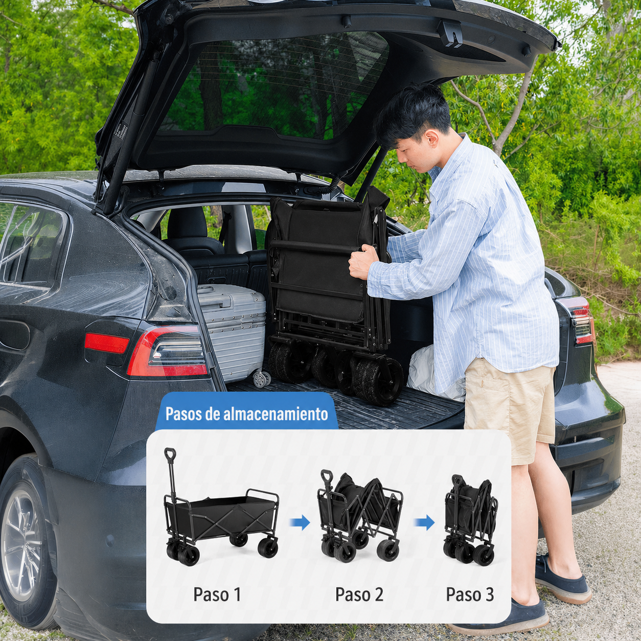 Carro plegable de alta resistencia Calvin Expedition