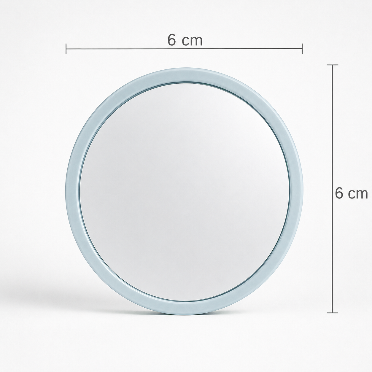 Portable round compact mirror