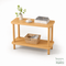 Mesa Auxiliar De 2 Niveles Loft Essential – Color Nogal, 3 Tamaños