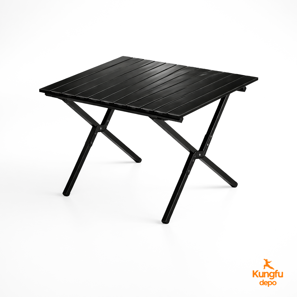 Mesa de camping plegable cuadrada Zeno