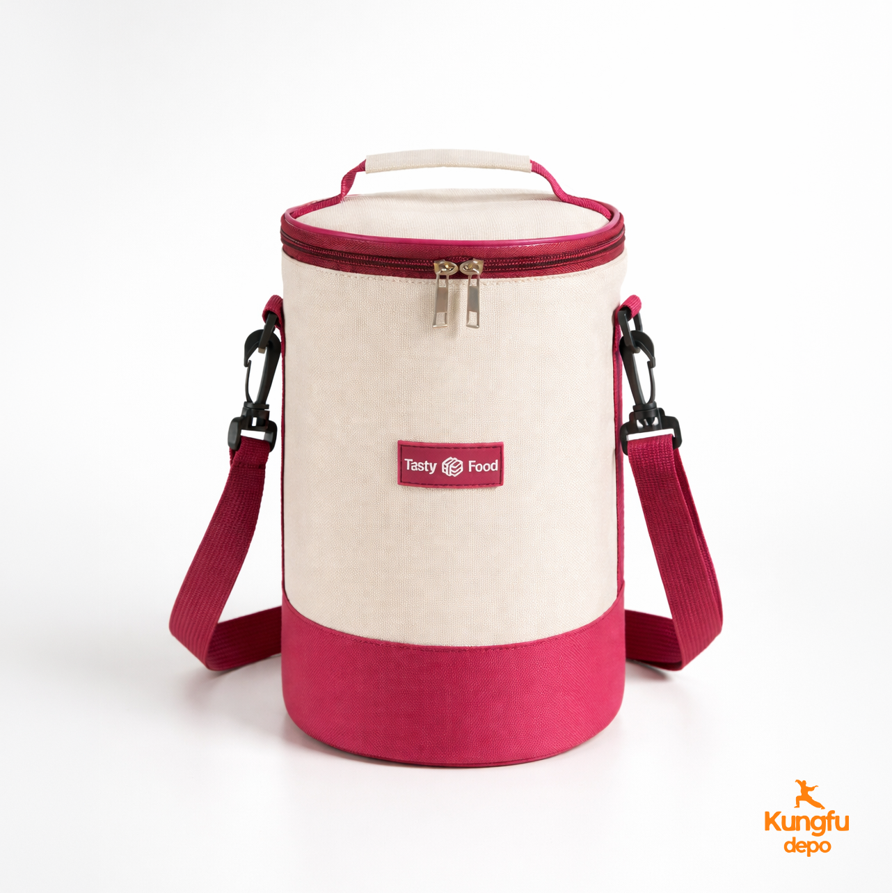 Bolsa térmica portátil tipo cubo – Aislada con correa para el hombro