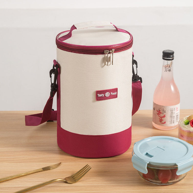 Bolsa térmica portátil tipo cubo – Aislada con correa para el hombro