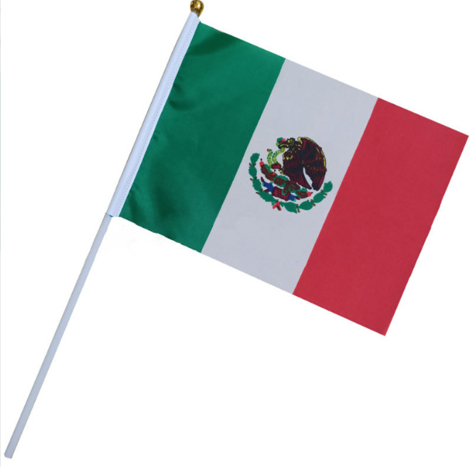 Banderita de mano México 30 × 45 cm