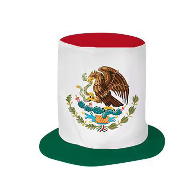 Sombrero de copa tricolor México