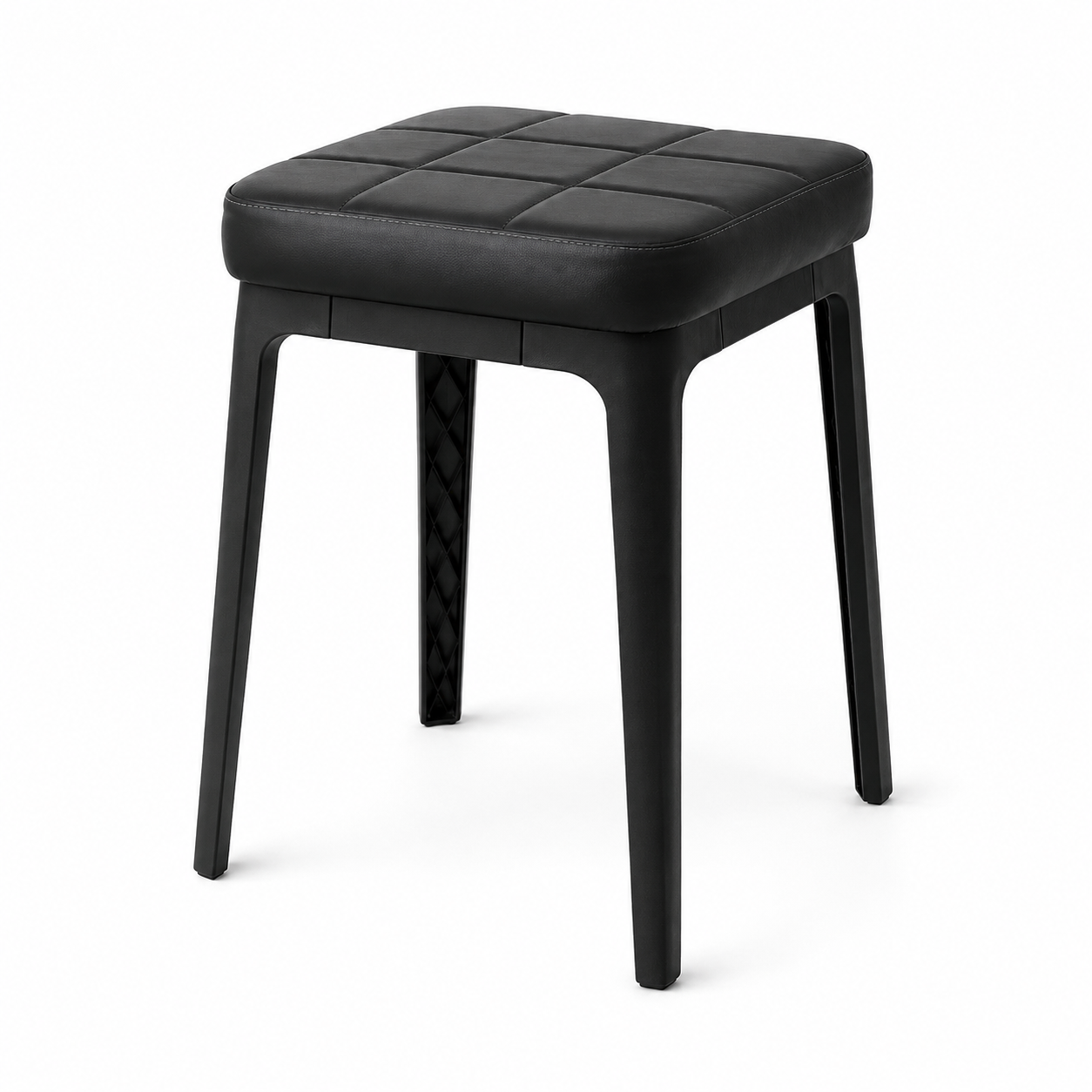 Taburete cuadrado tapizado para el hogar, taburete apilable para el salón, taburete sencillo y elegante para la mesa de comedor, taburete para el tocador del dormitorio, taburete para el tiempo libre