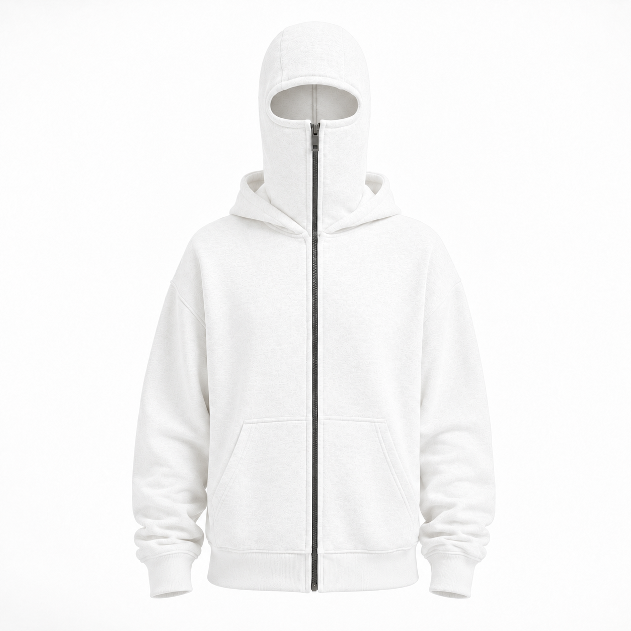 Chamarra Hoodie Oversized con Capucha Balaclava Integrada para Hombre