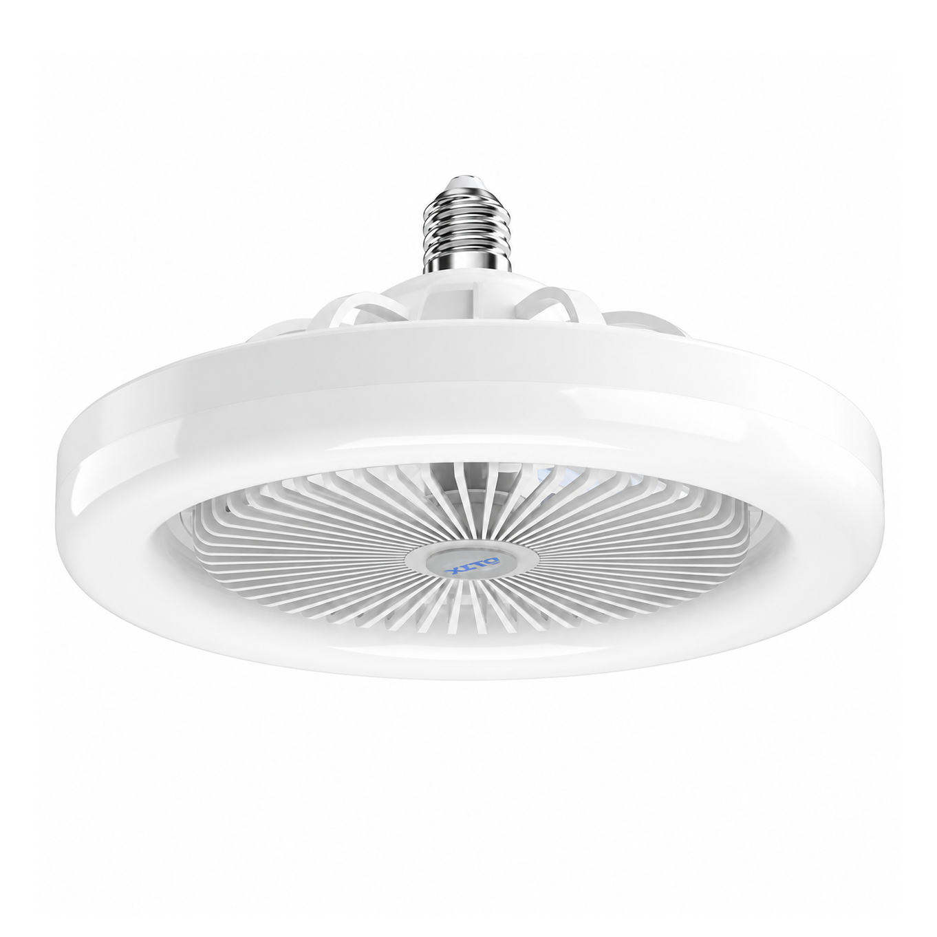 Ventilador de techo con luz LED E27 Dionisio — 30W, triple color, control remoto, 26 cm.