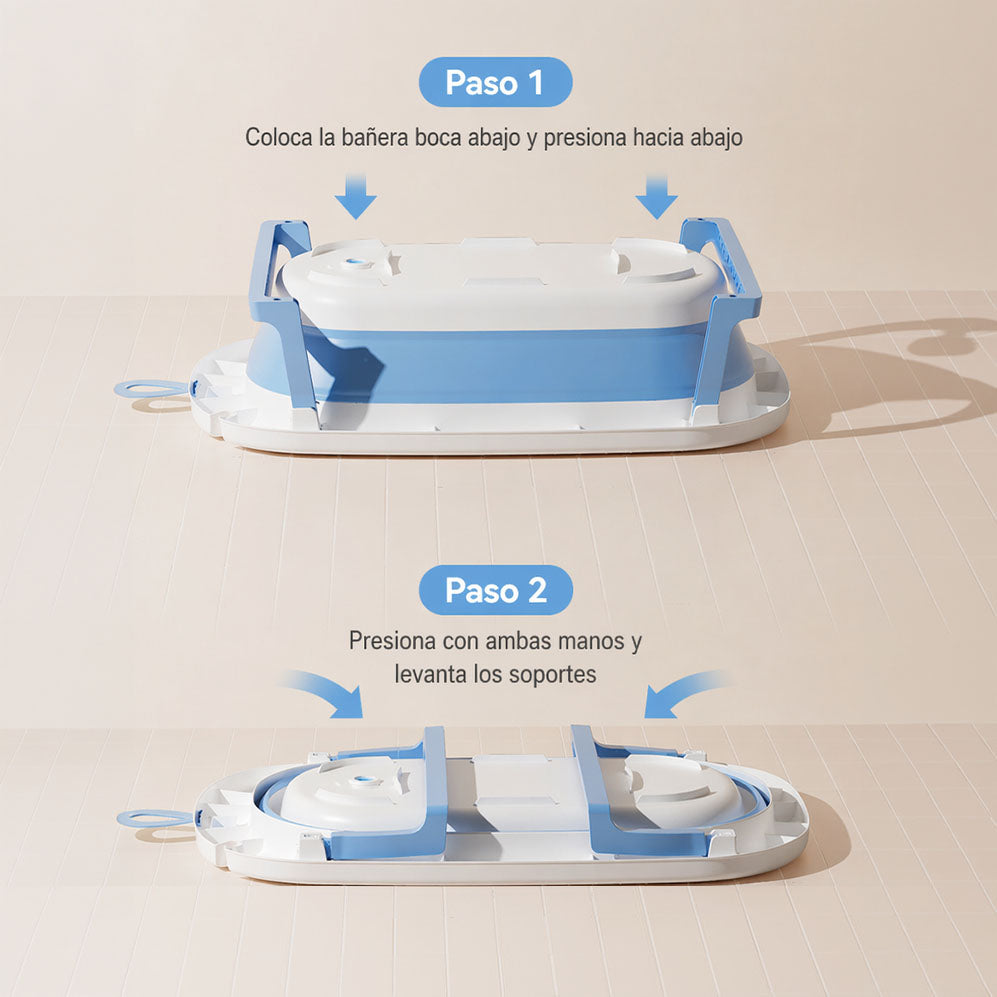 Bañera plegable para bebé Bavi con red de soporte incluida