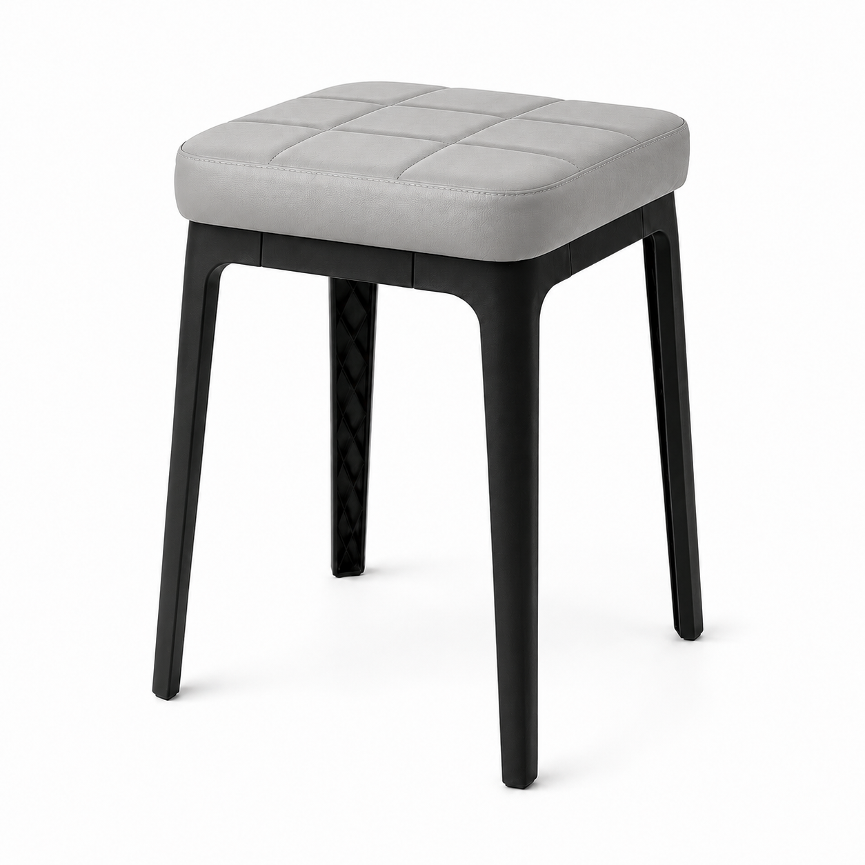Taburete cuadrado tapizado para el hogar, taburete apilable para el salón, taburete sencillo y elegante para la mesa de comedor, taburete para el tocador del dormitorio, taburete para el tiempo libre