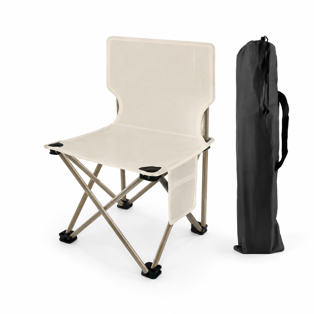 Silla plegable portátil para camping Walter con bolsa de transporte (juego de 2 piezas)