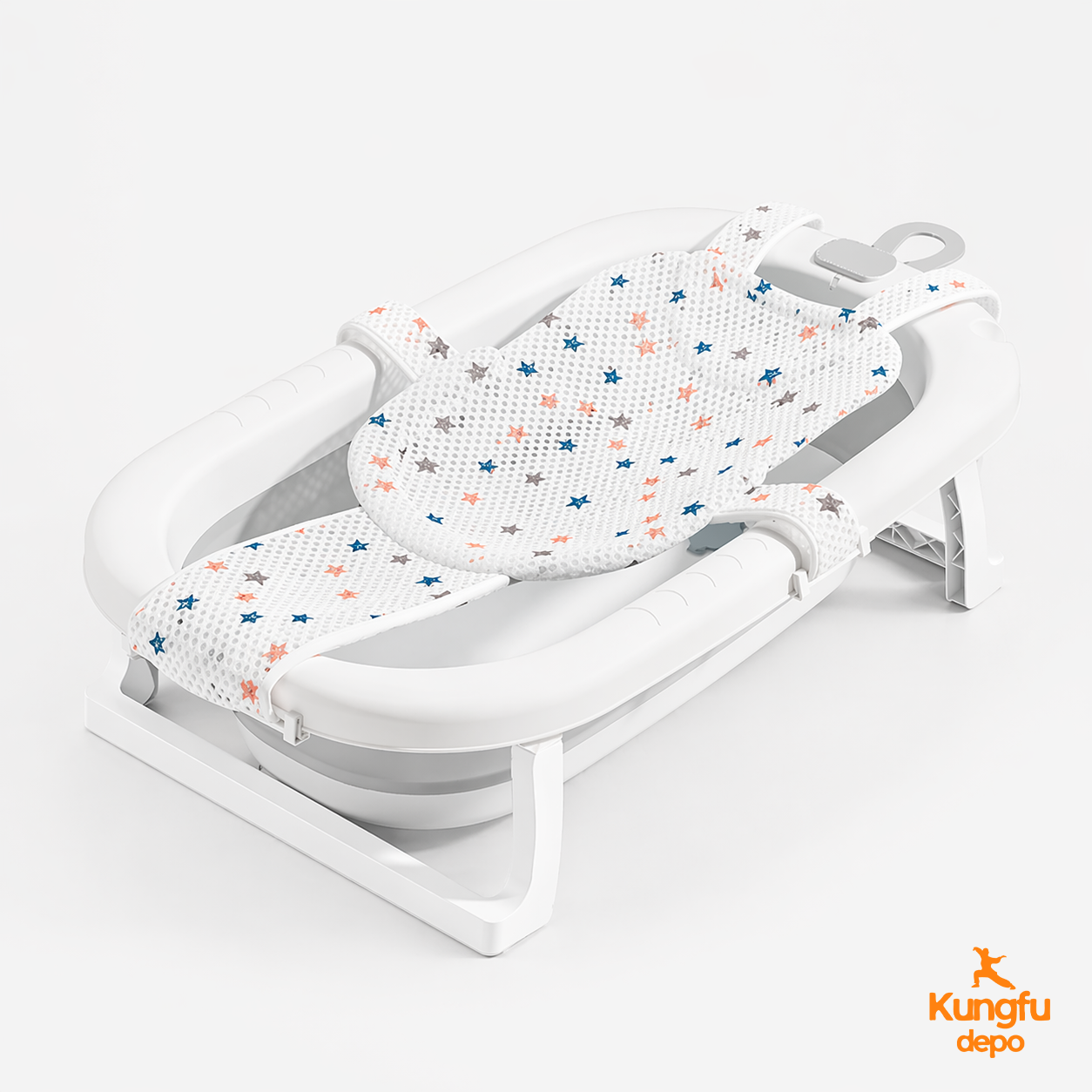 Bañera plegable para bebé Bavi con red de soporte incluida