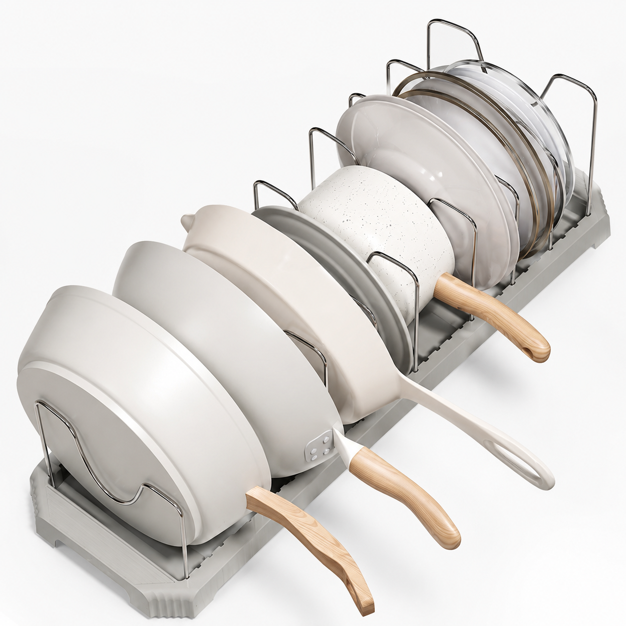 Organizador extensible para tapas y sartenes Sheila —  ajustable 20-36 cm