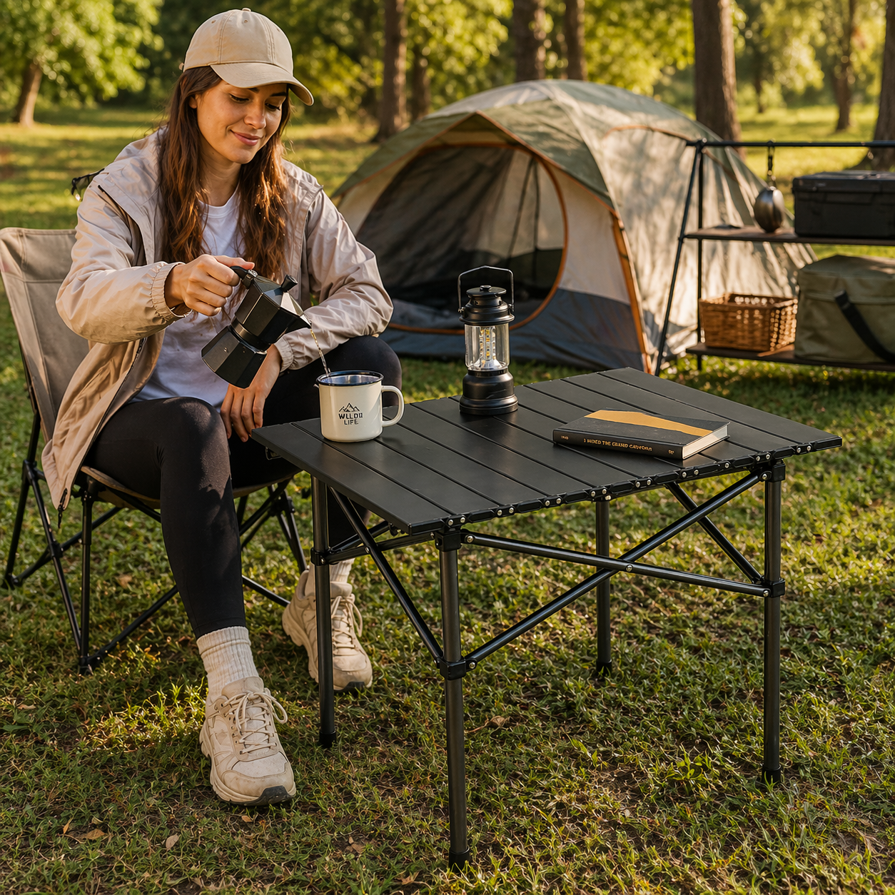 Mesa plegable portátil para camping Fort