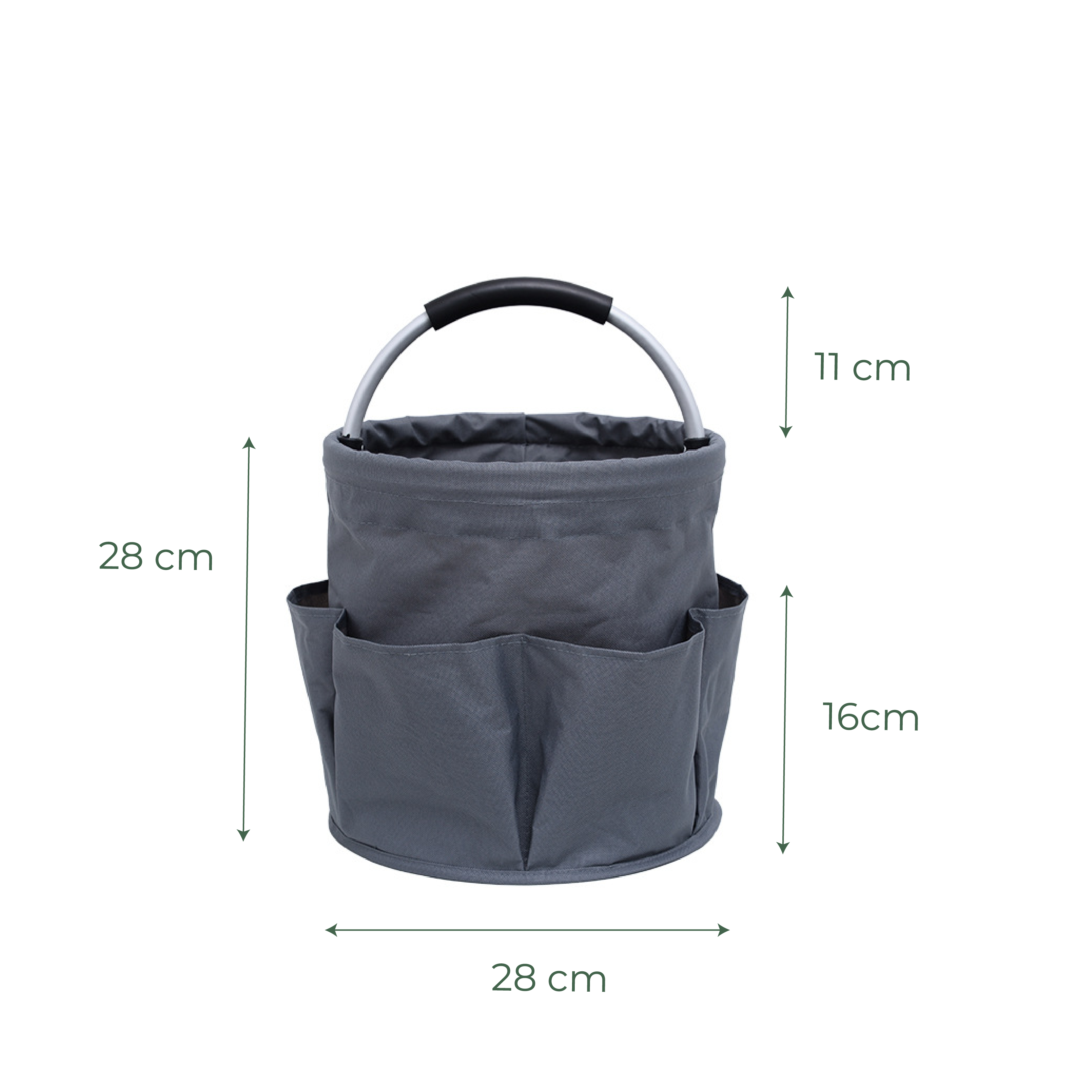 Bolsa organizadora plegable multifuncional Dafna — asa rígida y bolsillos exteriores.