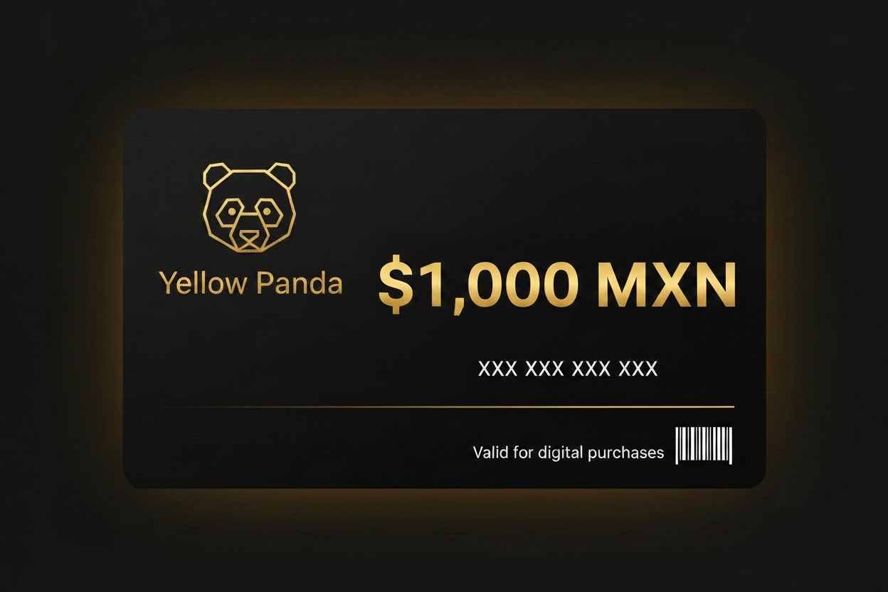 Tarjeta $1,000 MXN